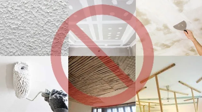 get rid of popcorn stucco with stretch ceiling