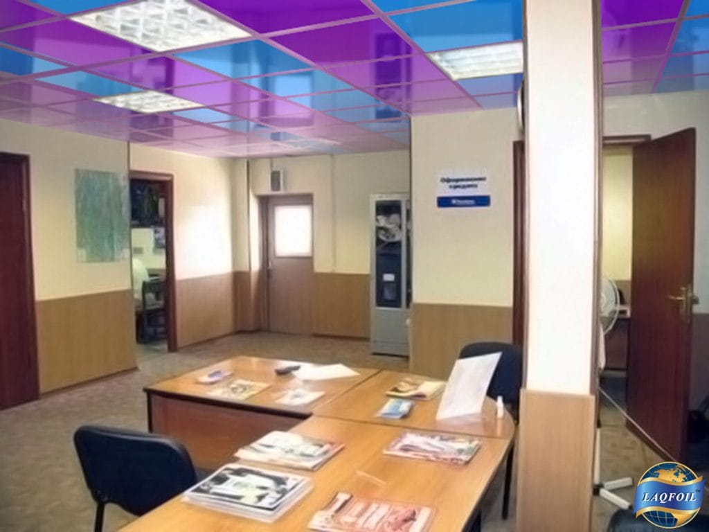 multi color high gloss stretch ceiling in Arktek Financial International