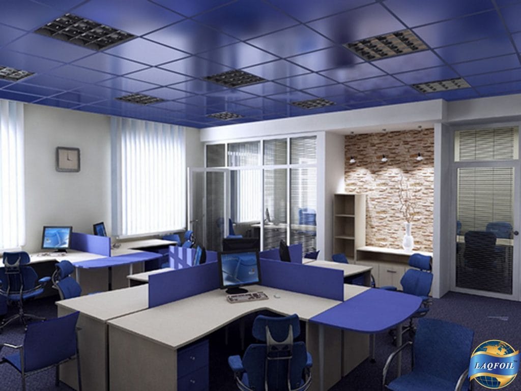 custom blue reflective stretch ceiling-Arktek Financial International