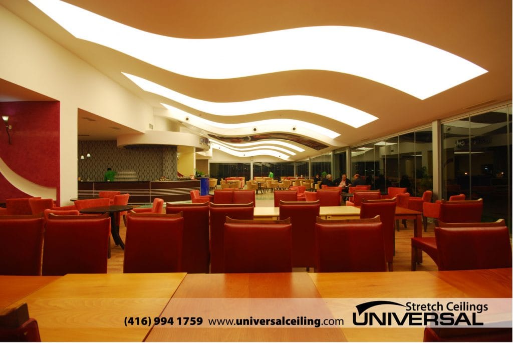 Linear Lights Ceilings in custom waiting room