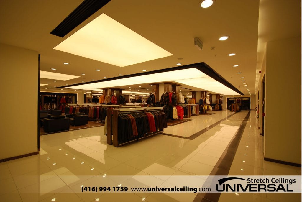 BH Architects beige backlit ceiling