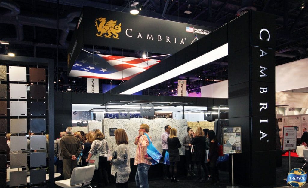 Cambria bot with backlit stretch ceiling