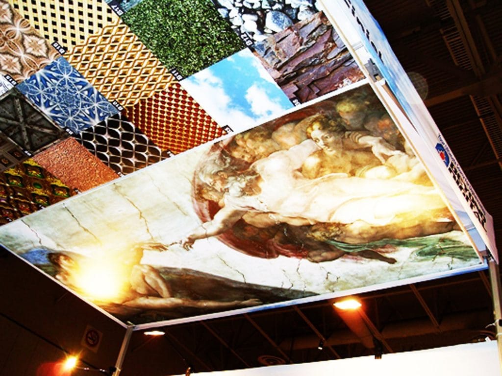 printed stretch ceiling in canada show 2011